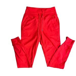Halara Joggers Red Elastic Waistband Drawstring Jogger Pants Women's S NWT
